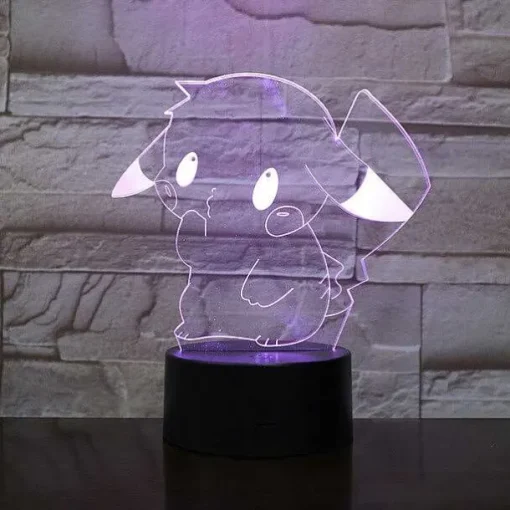 Pkm.store Pokemon Lampen & Nachtlichter-Pokemon Go Snorlax, Ash Ketchum U. A. Lampe Mit Farbwechsel (7 / 16 Farben)