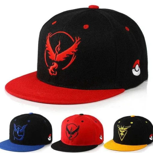 Pkm.store Pokemon Mützen & Caps-Pokemon Go Team Valor, Team Mystic, Team Instinct - Baseball Cap Snapback Cap