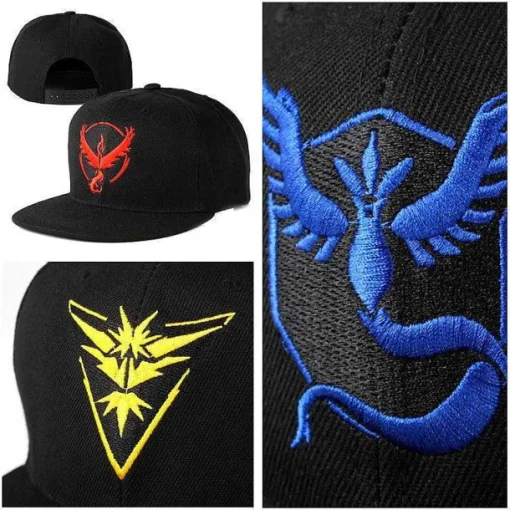 Pkm.store Pokemon Mützen & Caps-Pokemon Go Team Valor, Team Mystic, Team Instinct - Baseball Cap Snapback Cap