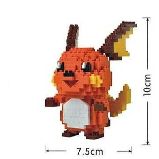 Pkm.store Pokemon Bausteine-Pokemon Growlithe, Raichu, Weezing, Sudowoodo, Fennekin, Froakie Baustein Figuren