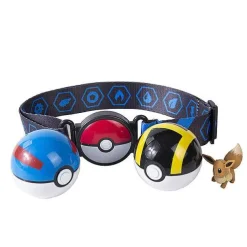 Pkm.store Pokemon Spielzeug-Pokemon Gurtelclip 'N' Carry Pokeball Evoli Eevee