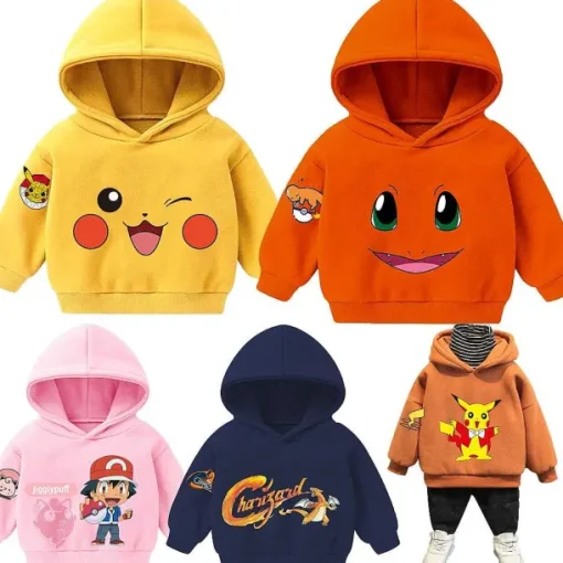 Pkm.store Herbst & Winter-Pokemon Kapuzensweatshirt