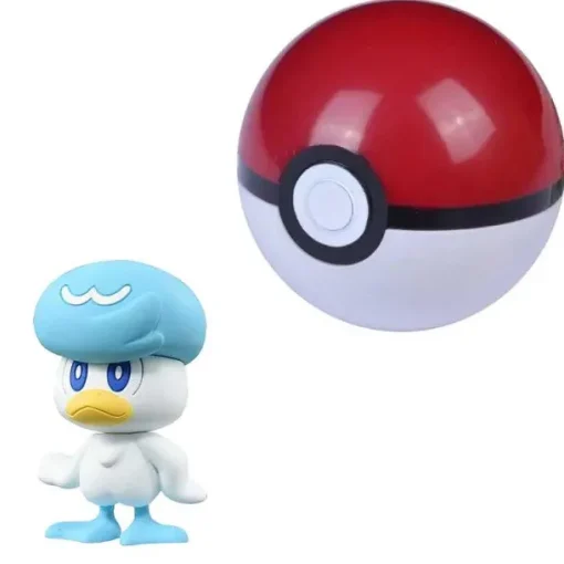 Pkm.store Pokeball & Pokebälle-Pokemon Karmesin Und Purpur Figuren - Felori, Kwaks, Krokel Ca. 4-5Cm