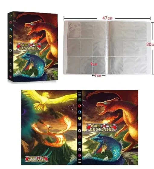 Pkm.store Pokemon Sammelalbum-Pokemon Karten Sammelalbum Fur 432 Karten Im A4 Format - Viele Pokemon Motive