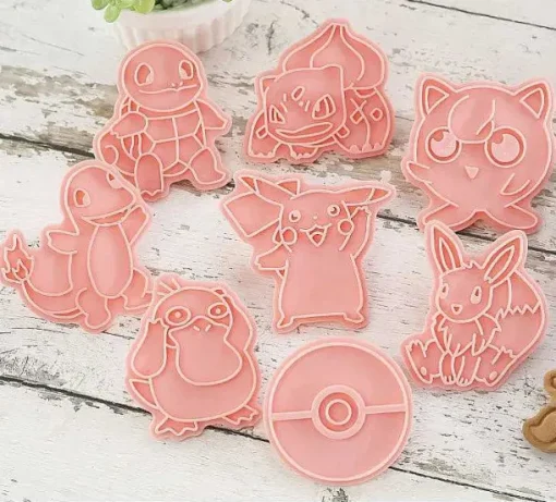 Pkm.store Herbst & Winter-Pokemon Keks Ausstechformen (6 Stk.)