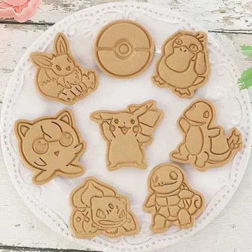 Pkm.store Herbst & Winter-Pokemon Keks Ausstechformen (6 Stk.)