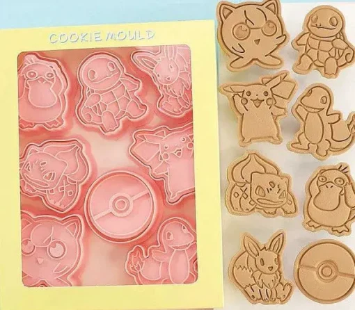 Pkm.store Herbst & Winter-Pokemon Keks Ausstechformen (6 Stk.)