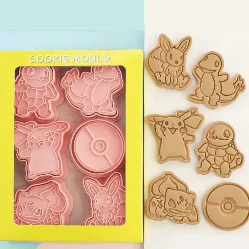 Pkm.store Herbst & Winter-Pokemon Keks Ausstechformen (6 Stk.)