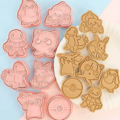 Pkm.store Herbst & Winter-Pokemon Keks Ausstechformen (6 Stk.)