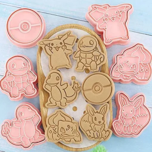Pkm.store Herbst & Winter-Pokemon Keks Ausstechformen (6 Stk.)