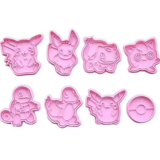Pkm.store Herbst & Winter-Pokemon Keksformen Im 8Er Set (Pikachu, Evoli, Pummeluff Etc.)