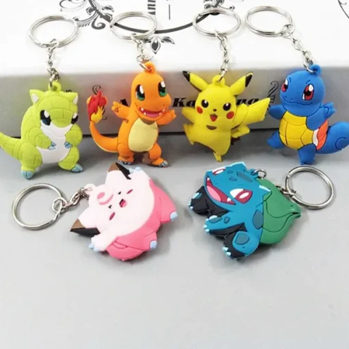 Pkm.store Sonstiges Merchandise-Pokemon Keychains - Schlusselanhanger (16 Motive)