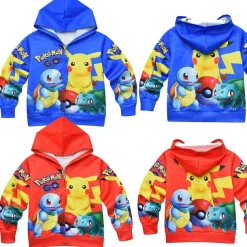 Pkm.store Herbst & Winter-Pokemon Kinder Kapuzensweatjacke