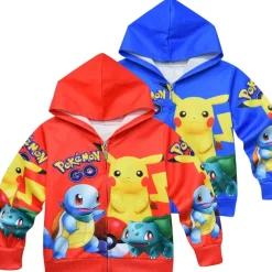 Pkm.store Herbst & Winter-Pokemon Kinder Kapuzensweatjacke
