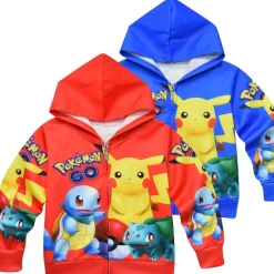 Pkm.store Herbst & Winter-Pokemon Kinder Kapuzensweatjacke