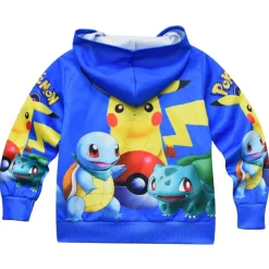 Pkm.store Herbst & Winter-Pokemon Kinder Kapuzensweatjacke
