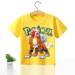 Pkm.store Sommer-Pokemon Kinder Pikachu T-Shirt Fur Den Sommer Viele Motive