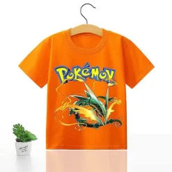 Pkm.store Sommer-Pokemon Kinder Pikachu T-Shirt Fur Den Sommer Viele Motive