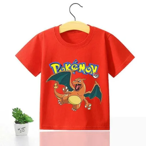 Pkm.store Sommer-Pokemon Kinder Pikachu T-Shirt Fur Den Sommer Viele Motive