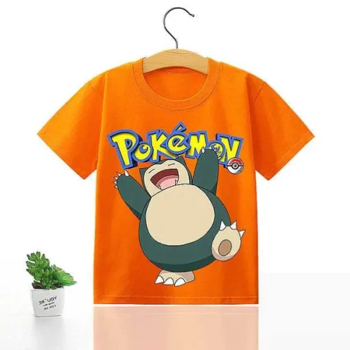 Pkm.store Sommer-Pokemon Kinder Pikachu T-Shirt Fur Den Sommer Viele Motive