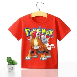 Pkm.store Sommer-Pokemon Kinder Pikachu T-Shirt Fur Den Sommer Viele Motive