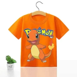 Pkm.store Sommer-Pokemon Kinder Pikachu T-Shirt Fur Den Sommer Viele Motive