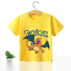 Pkm.store Sommer-Pokemon Kinder Pikachu T-Shirt Fur Den Sommer Viele Motive
