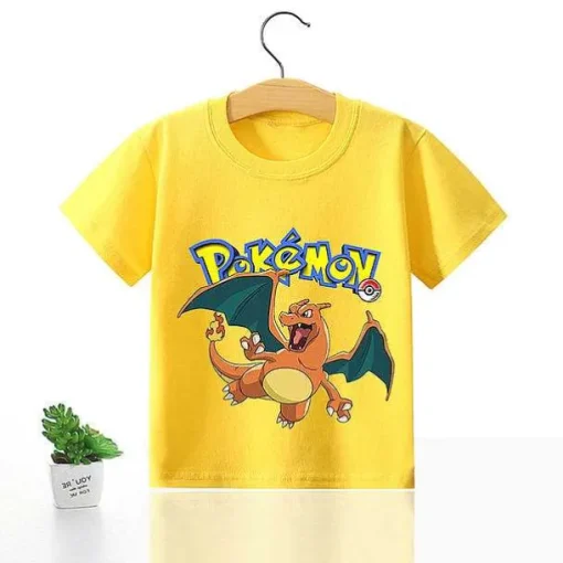 Pkm.store Sommer-Pokemon Kinder Pikachu T-Shirt Fur Den Sommer Viele Motive