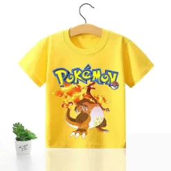 Pkm.store Sommer-Pokemon Kinder Pikachu T-Shirt Fur Den Sommer Viele Motive
