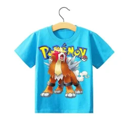 Pkm.store Sommer-Pokemon Kinder Pikachu T-Shirt Fur Den Sommer Viele Motive