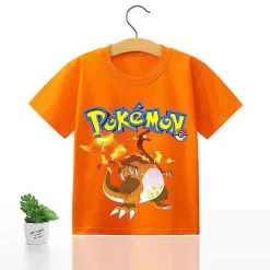 Pkm.store Sommer-Pokemon Kinder Pikachu T-Shirt Fur Den Sommer Viele Motive