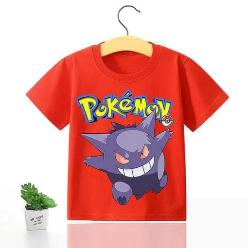 Pkm.store Sommer-Pokemon Kinder Pikachu T-Shirt Fur Den Sommer Viele Motive