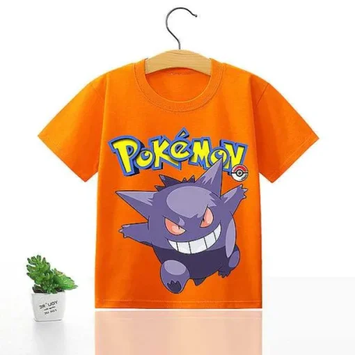 Pkm.store Sommer-Pokemon Kinder Pikachu T-Shirt Fur Den Sommer Viele Motive