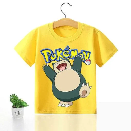 Pkm.store Sommer-Pokemon Kinder Pikachu T-Shirt Fur Den Sommer Viele Motive