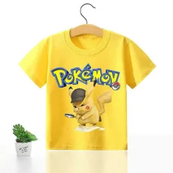 Pkm.store Sommer-Pokemon Kinder Pikachu T-Shirt Fur Den Sommer Viele Motive