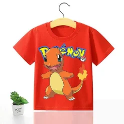 Pkm.store Sommer-Pokemon Kinder Pikachu T-Shirt Fur Den Sommer Viele Motive
