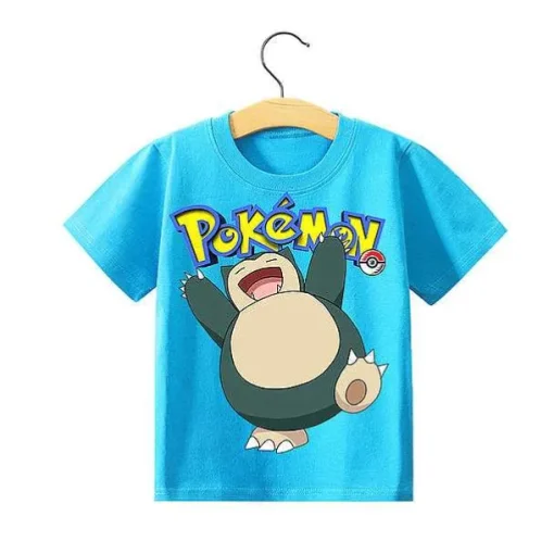 Pkm.store Sommer-Pokemon Kinder Pikachu T-Shirt Fur Den Sommer Viele Motive