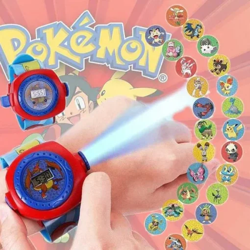 Pkm.store Uhren Und Wecker-Pokemon Kinder Uhr Mit Projektor