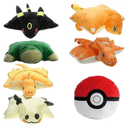 Pkm.store Pokemon Kuscheltiere-Pokemon Kissen - Mimikyu, Charmander, Charizard, Snorlax, Pokeball