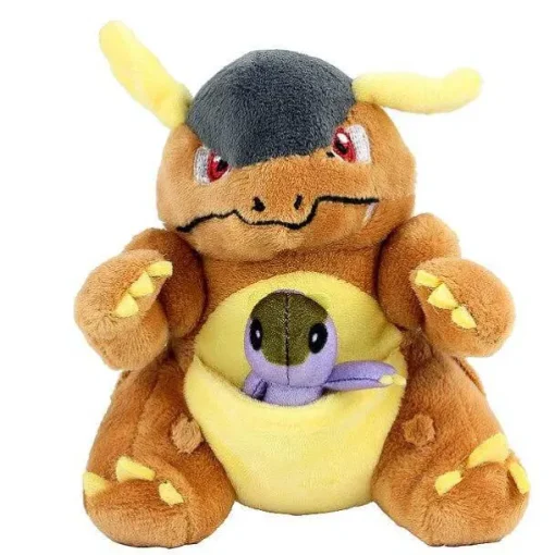 Pkm.store Pokemon Kuscheltiere-Pokemon Lickitung, Kangaskhan, Gastly, Rattata Pluschtier Pokemon (Ca. 13Cm)