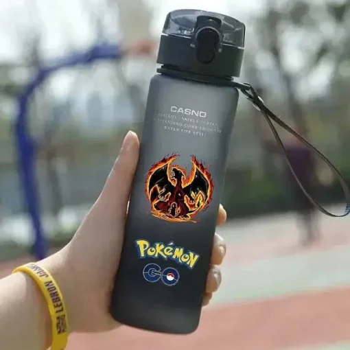 Pkm.store Sommer-Pokemon 560Ml Trinkflasche Fur Sport, Schule, Sommer