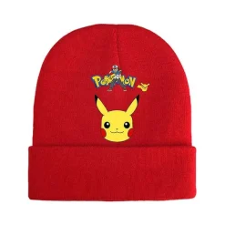 Pkm.store Herbst & Winter-Pokemon Mützen Im Roten Winter Look - Viele Motive