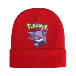Pkm.store Herbst & Winter-Pokemon Mützen Im Roten Winter Look - Viele Motive