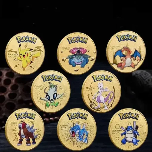Pkm.store Sonstiges Merchandise-Pokemon Munzen Im Set (8 Stk.)