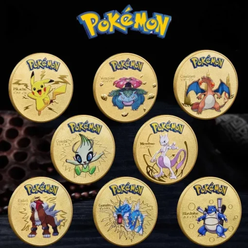 Pkm.store Sonstiges Merchandise-Pokemon Munzen Im Set (8 Stk.)