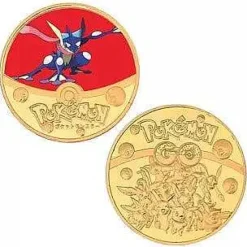 Pkm.store Sonstiges Merchandise-Pokemon Munzen Mit Verschiedenen Pokemon Mewtu, Quajutsu, Pikachu Mew, Genesect U. A.