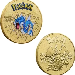 Pkm.store Sonstiges Merchandise-Pokemon Munzen Mit Verschiedenen Pokemon Mewtu, Quajutsu, Pikachu Mew, Genesect U. A.