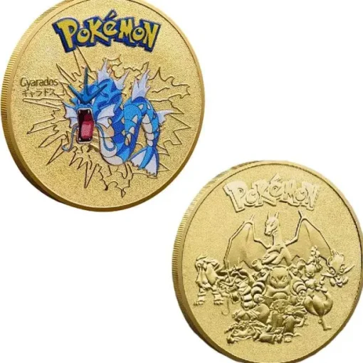 Pkm.store Sonstiges Merchandise-Pokemon Munzen Mit Verschiedenen Pokemon Mewtu, Quajutsu, Pikachu Mew, Genesect U. A.