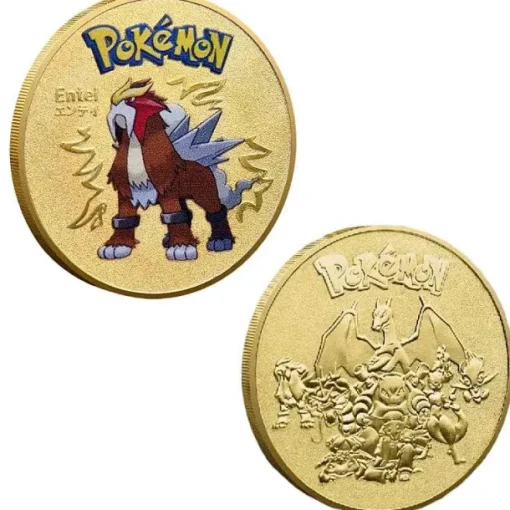 Pkm.store Sonstiges Merchandise-Pokemon Munzen Mit Verschiedenen Pokemon Mewtu, Quajutsu, Pikachu Mew, Genesect U. A.