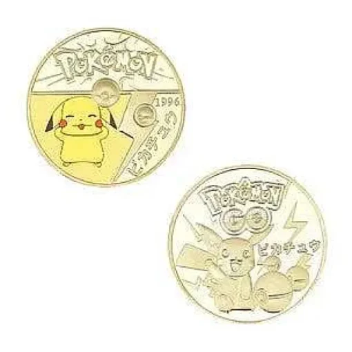 Pkm.store Sonstiges Merchandise-Pokemon Munzen Mit Verschiedenen Pokemon Mewtu, Quajutsu, Pikachu Mew, Genesect U. A.